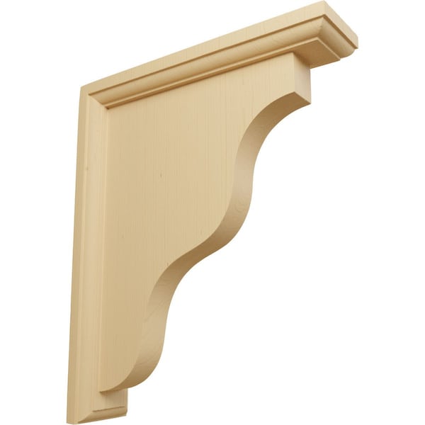 Ekena Millwork 2 1/4"W x 9"D x 11"H Hamilton Traditional Bracket, Alder BKT02X09X11HAAL - main